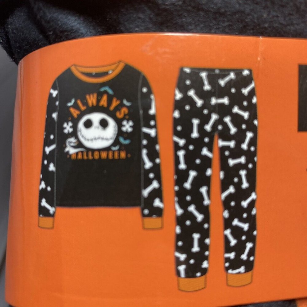 Disney Nightmare Before Xmas Toddler 2 Pc Jack Skellington Pajamas Set Size 4